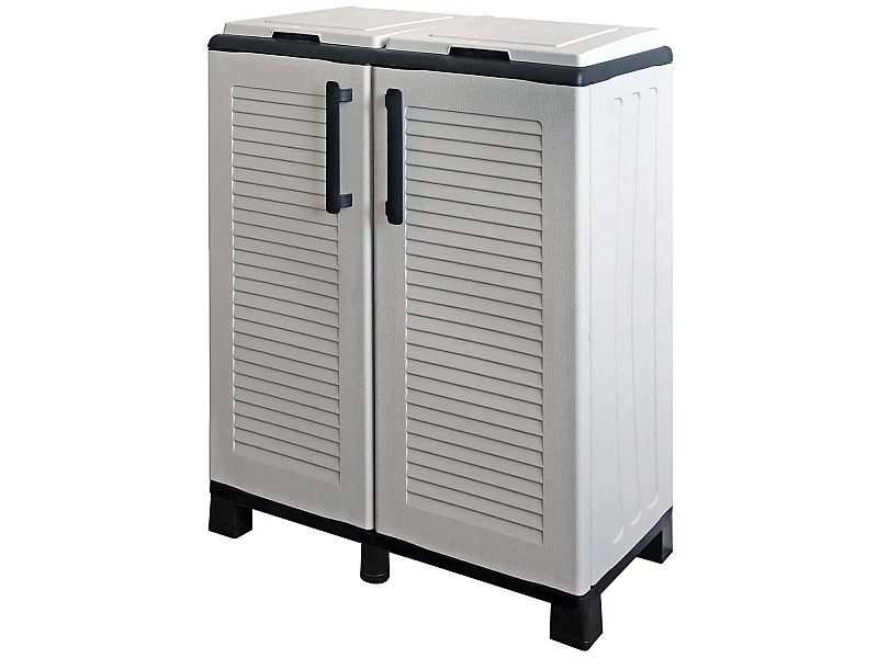 Demi-penderie en polypropylène de l\`éco, ligne pratique pour tirer pleinement parti de l\`espace, l 680 x p370 x h 900 mm.