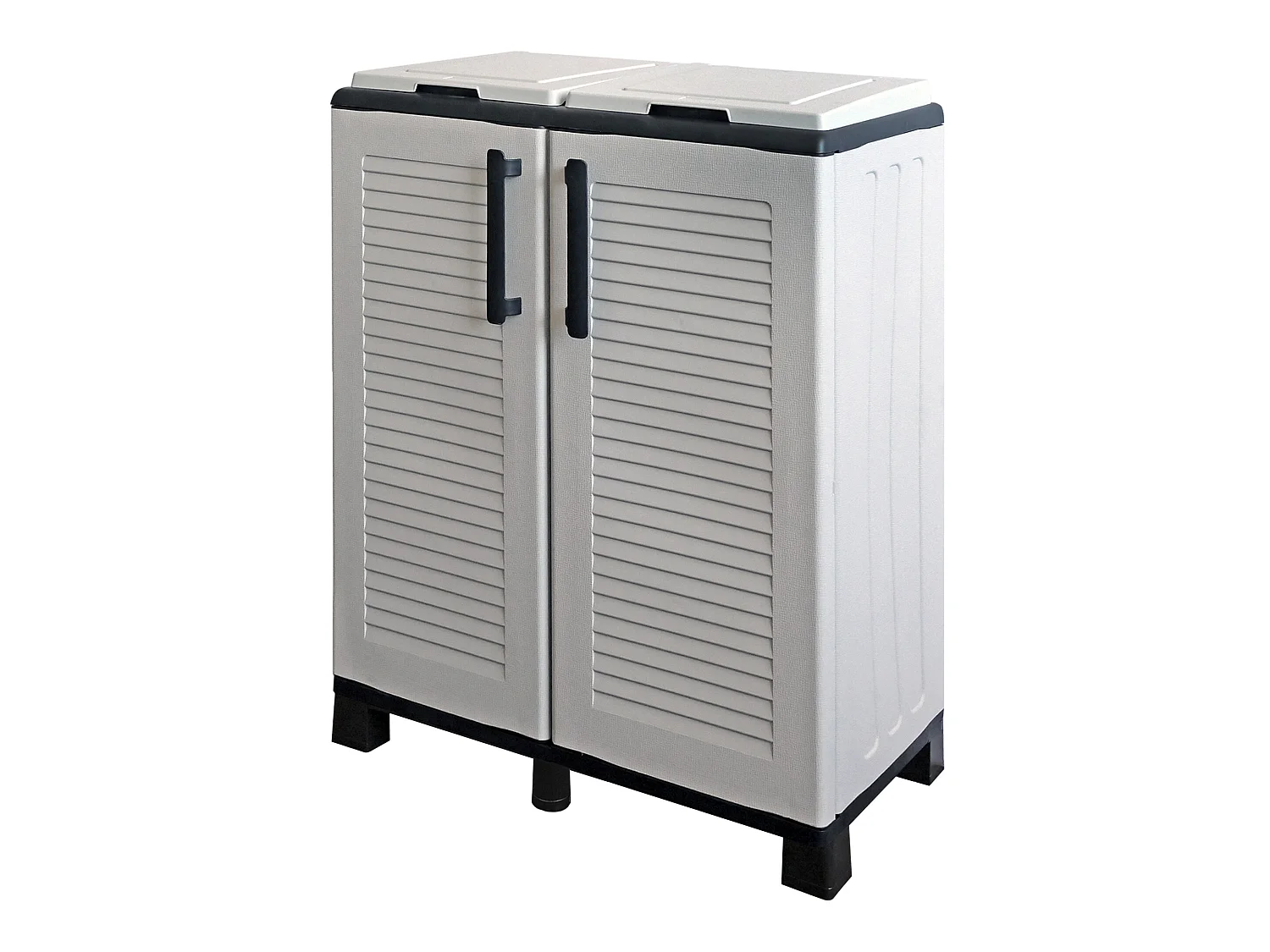 Demi-penderie en polypropylène de l\`éco, ligne pratique pour tirer pleinement parti de l\`espace, l 680 x p370 x h 900 mm.