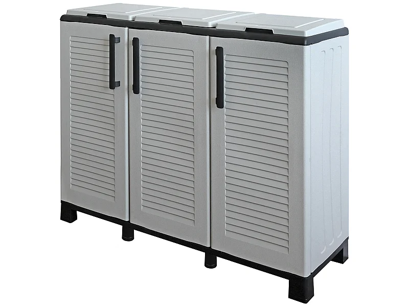 Demi-robe de polypropylène de l'éco, ligne pratique pour tirer parti de l'espace maximum, l 1020 x p370 x h 900 mm.