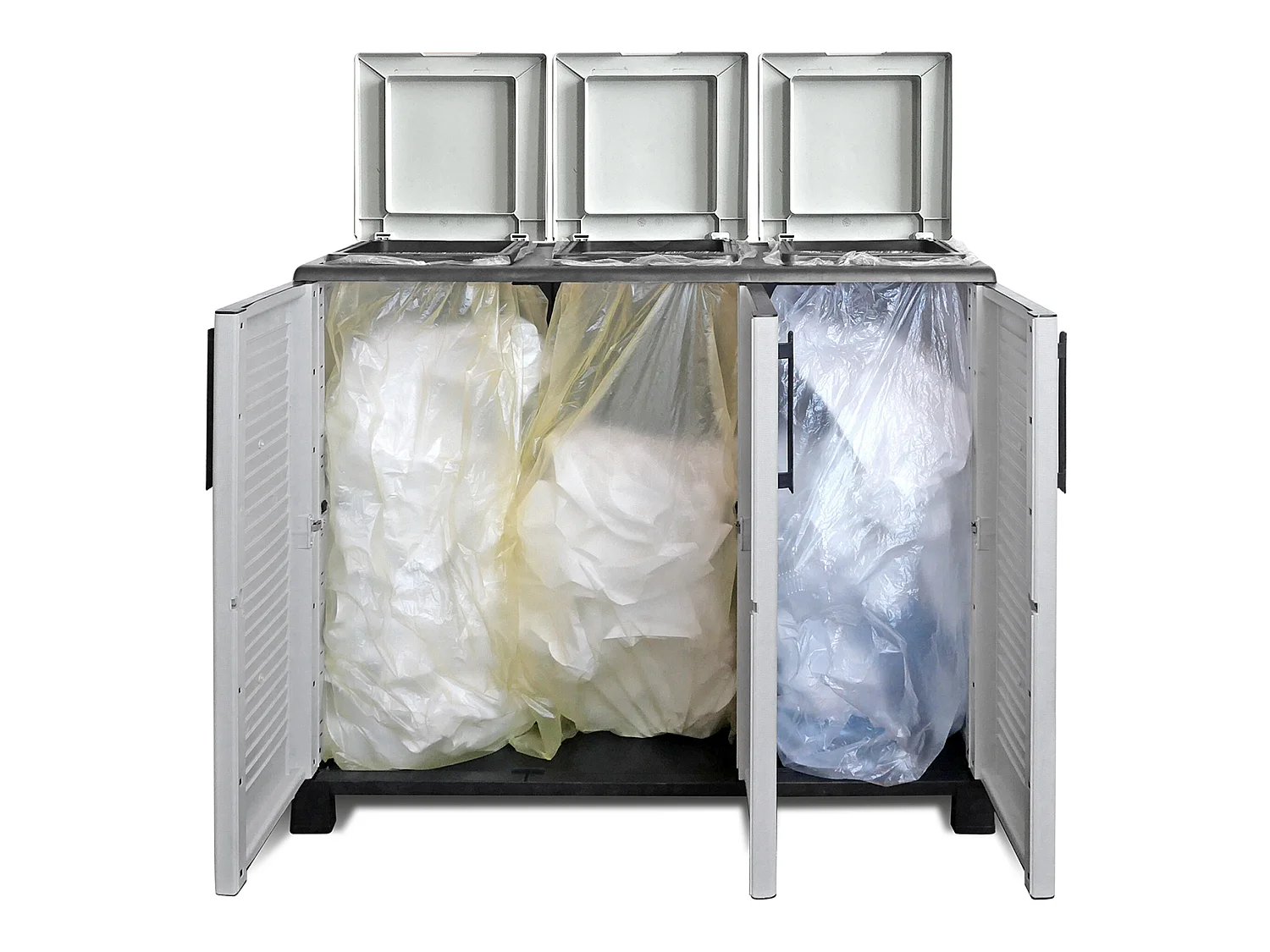 Demi-robe de polypropylène de l'éco, ligne pratique pour tirer parti de l'espace maximum, l 1020 x p370 x h 900 mm.