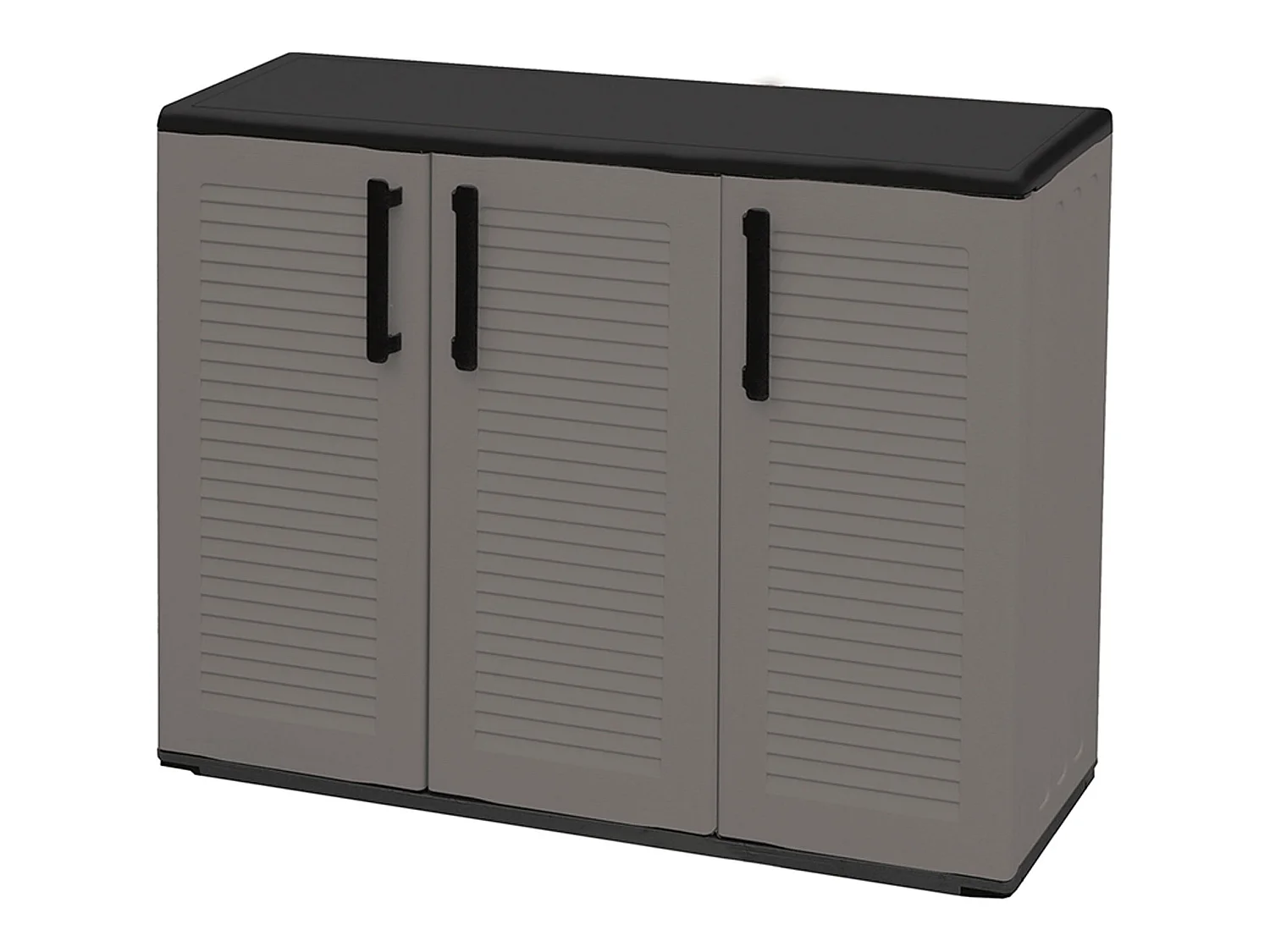 Meuble en matériau recyclable et écologique, équipé de charnières en acier et d'étagères réglables, 1020 x 370 x 840 mm