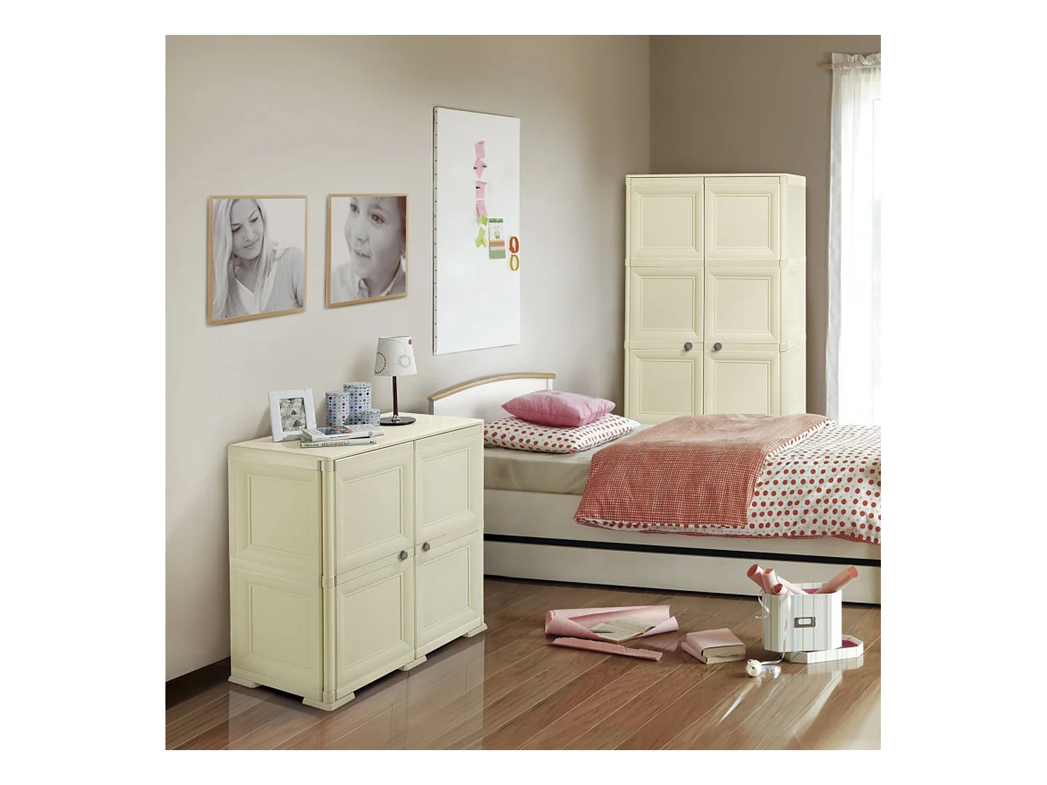 Tontarelli Armoire  omnimodus - 2 modules avec porte en bois modèle angora en wengue 79 x 43 x 85,5cm