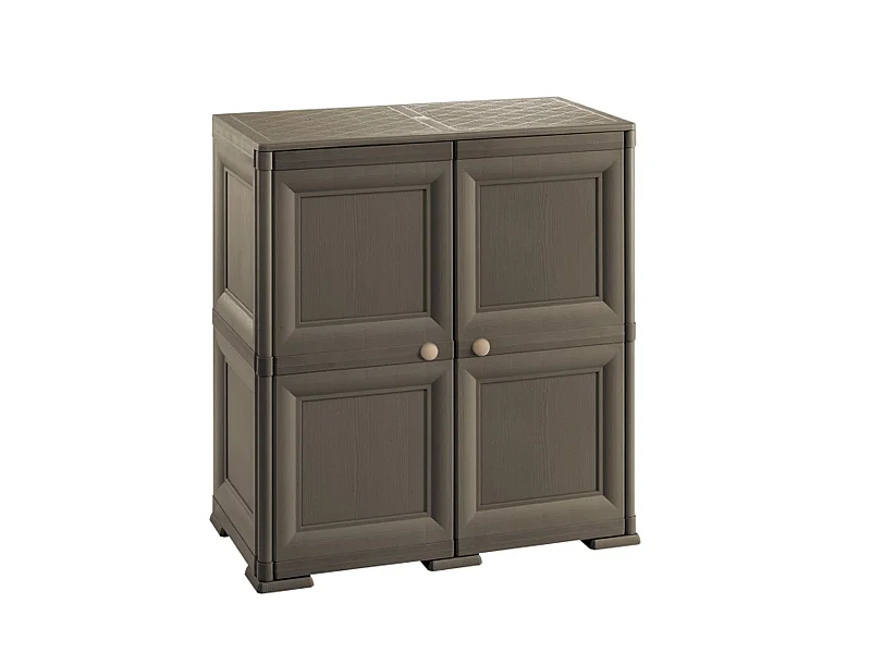 Tontarelli Armoire  omnimodus - 2 modules avec porte en bois modèle angora en wengue 79 x 43 x 85,5cm