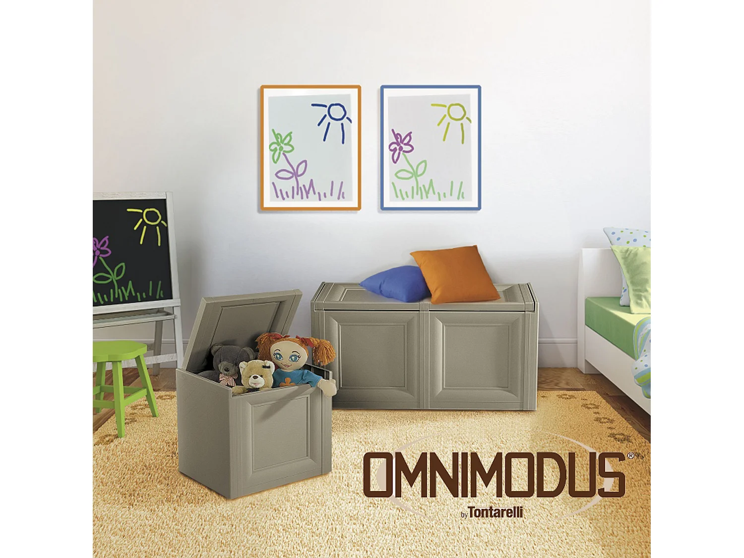 Baúl omnimodu2 módulos (sin separadores internos y sin patas) modelo angora