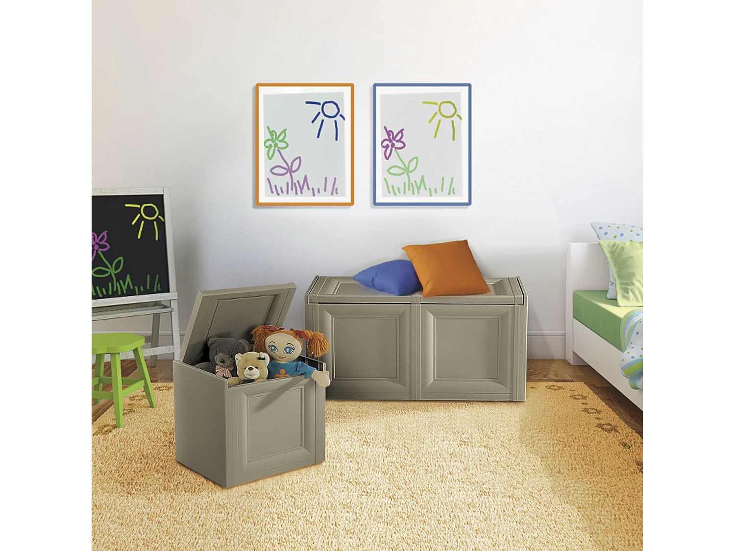 Baúl omnimodu2 módulos (sin separadores internos y sin patas) modelo angora