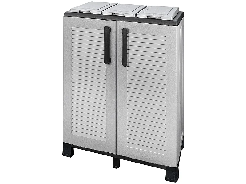 Demi-penderie en polypropylène de l\`éco, ligne pratique pour tirer pleinement parti de l\`espace, l 680 x p370 x h 900 mm.