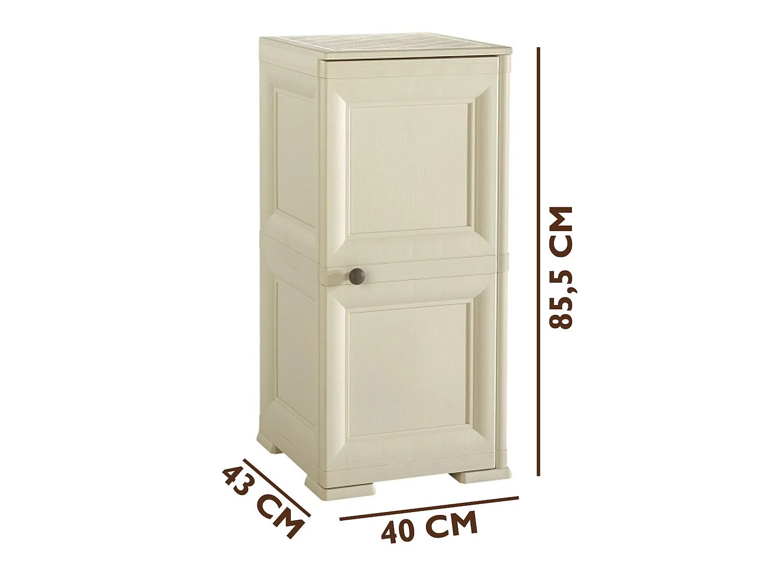 Tontarelli  cave 85.5 cm x 40 cm beige pour 18 bouteilles 40 x 43 x 85,5cm