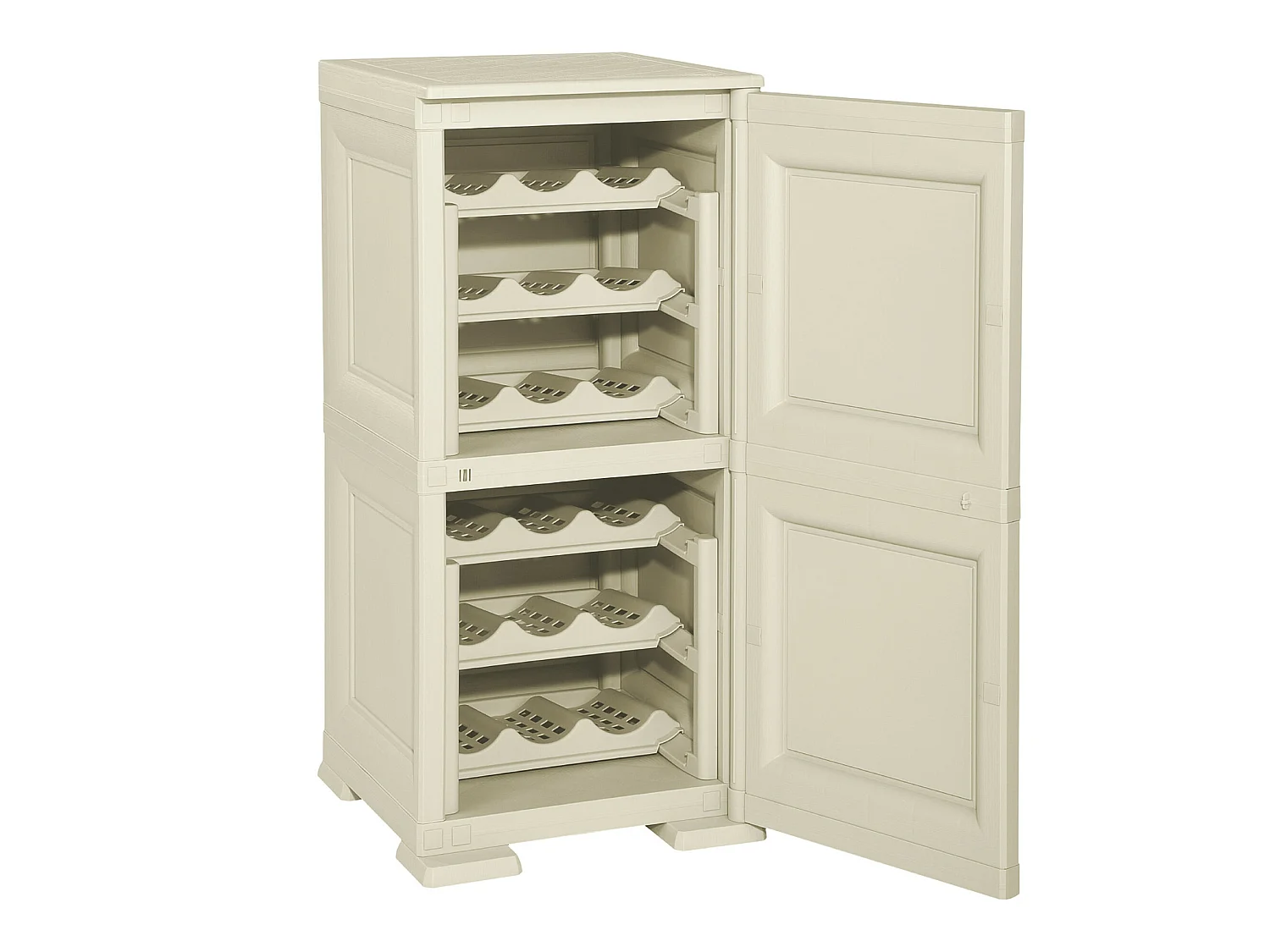 Tontarelli  cave 85.5 cm x 40 cm beige pour 18 bouteilles 40 x 43 x 85,5cm