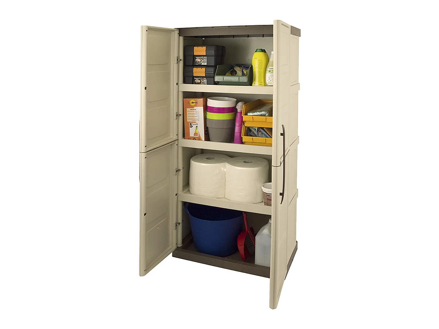 Armoire toute hauteur en polypropylène, un matériau recyclable et écologiquement durable