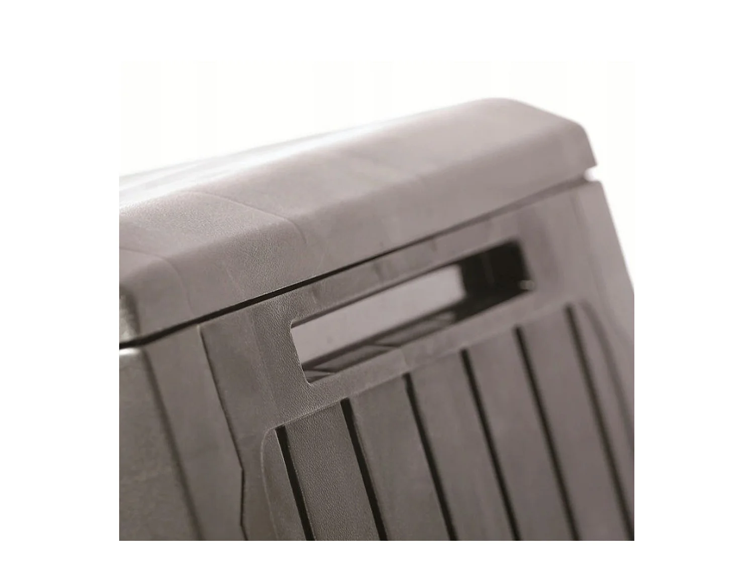 Baul de jardin 290 litros prosperplast boxe board de plastico en color antracita 116,6 x 47 x 59,5 cm