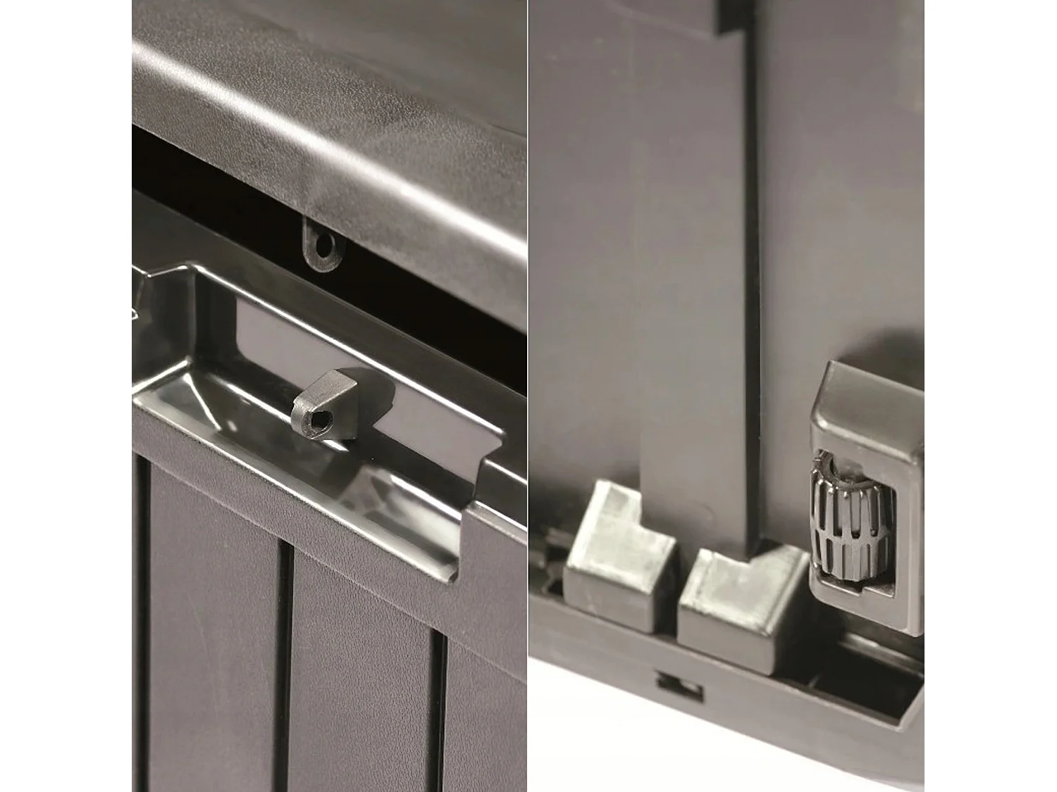 Boxe Board  Coffre de jardin 290l plastique anthracite 116,6 x 43,8 x 59,5 cm