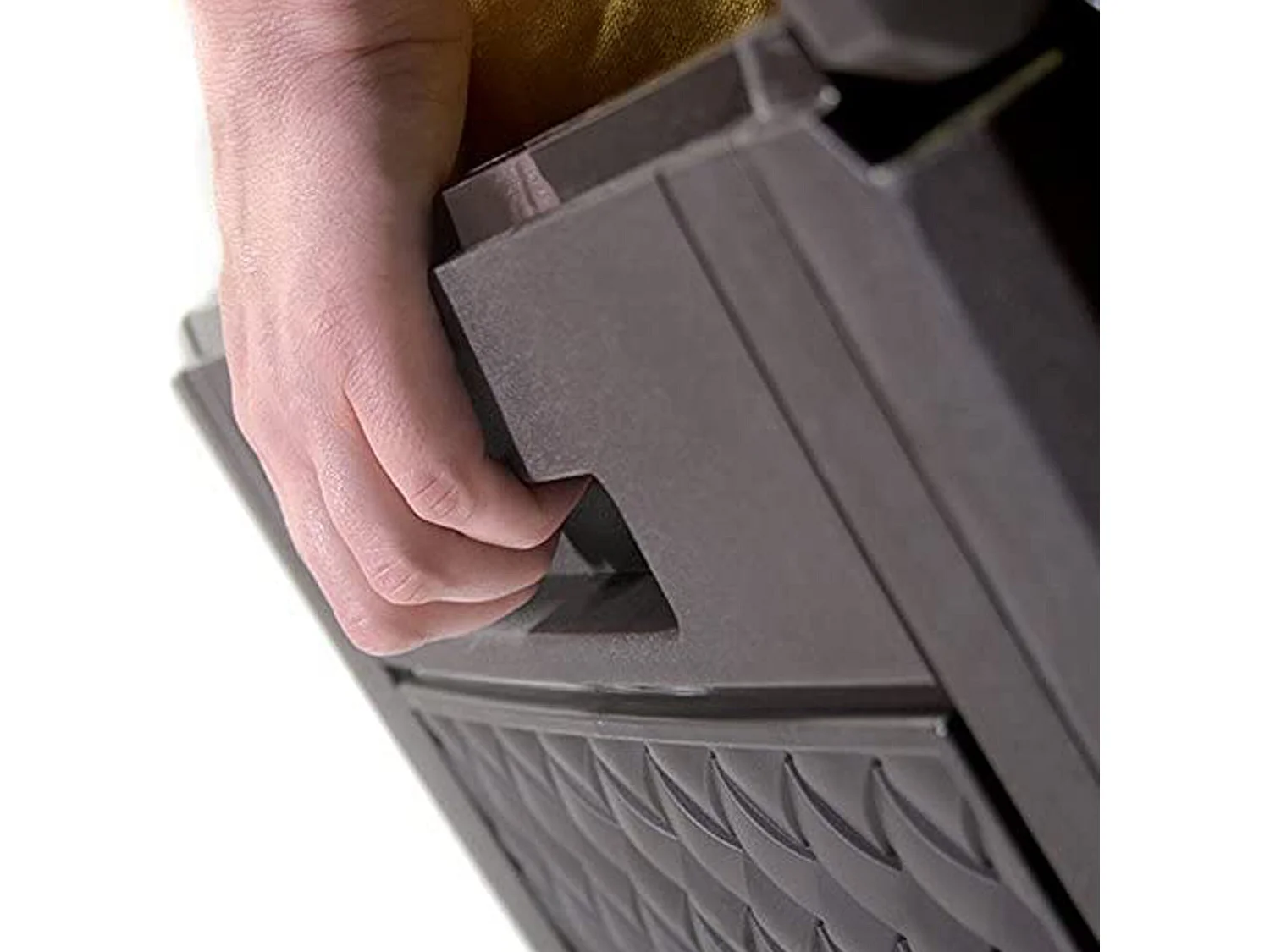 Boxe Board Boxe rato  coffre de jardin 310 litres chocolat 119 x 48 x 60 cm