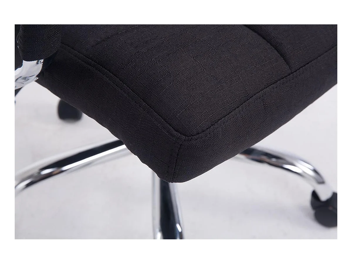 Chaise fauteuil de bureau tissu noire 58 x 65 x 102 cm BUR10111