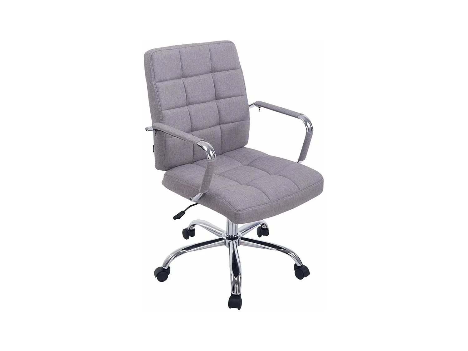 Chaise fauteuil de bureau tissu grise 58 x 65 x 102 cm BUR10113