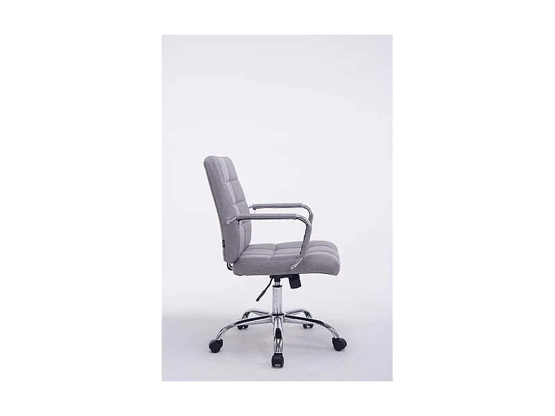 Chaise fauteuil de bureau tissu grise 58 x 65 x 102 cm BUR10113