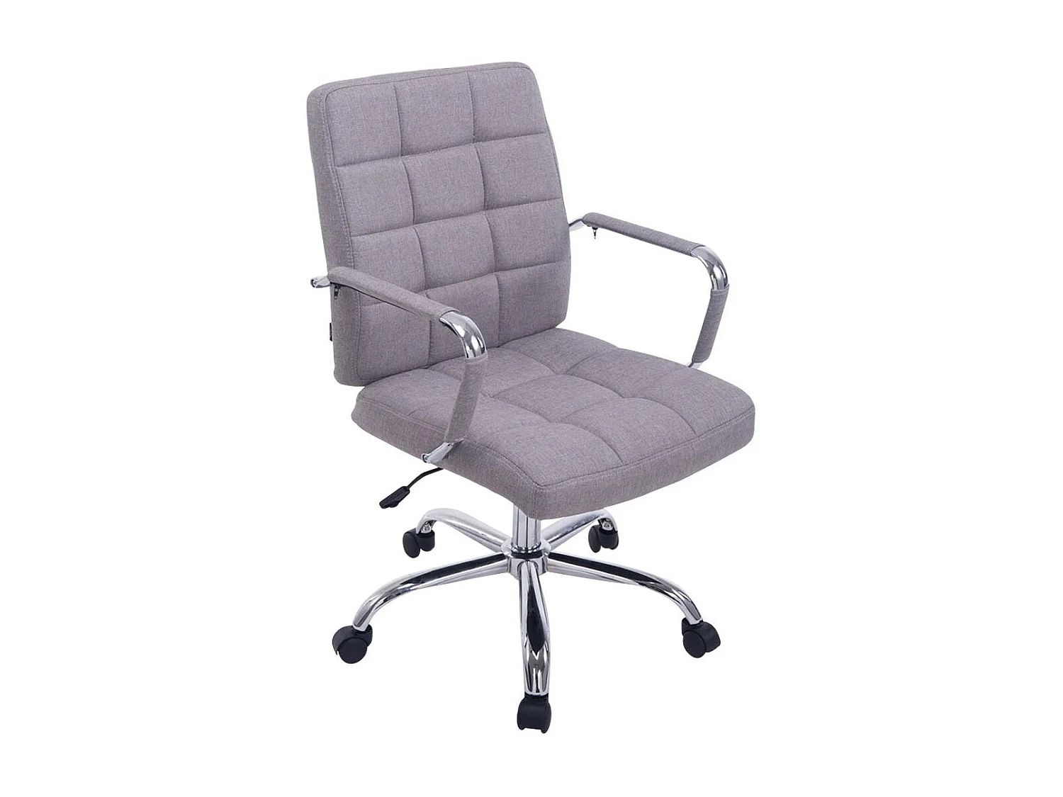 Chaise fauteuil de bureau tissu grise 58 x 65 x 102 cm BUR10113