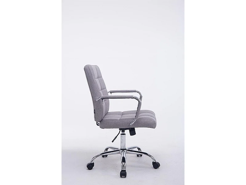 Chaise fauteuil de bureau tissu grise 58 x 65 x 102 cm BUR10113