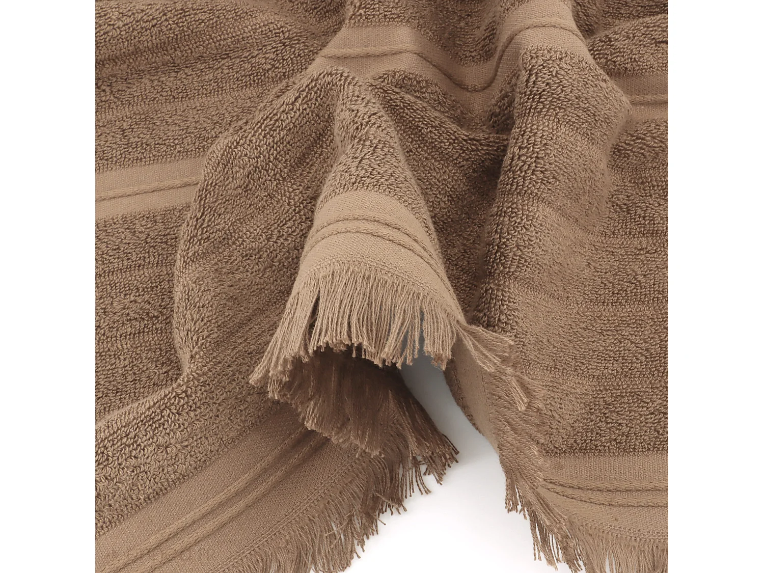 Serviette de toilette 50x100 cm NATURAL marron