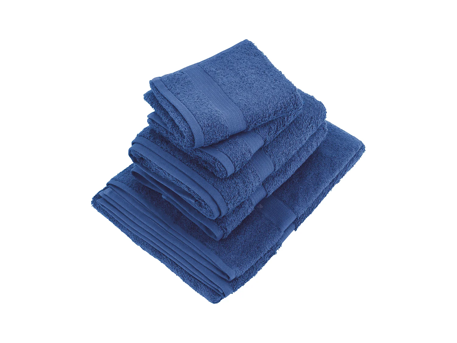 Parure de bain LUXOR 5 pièces bleu