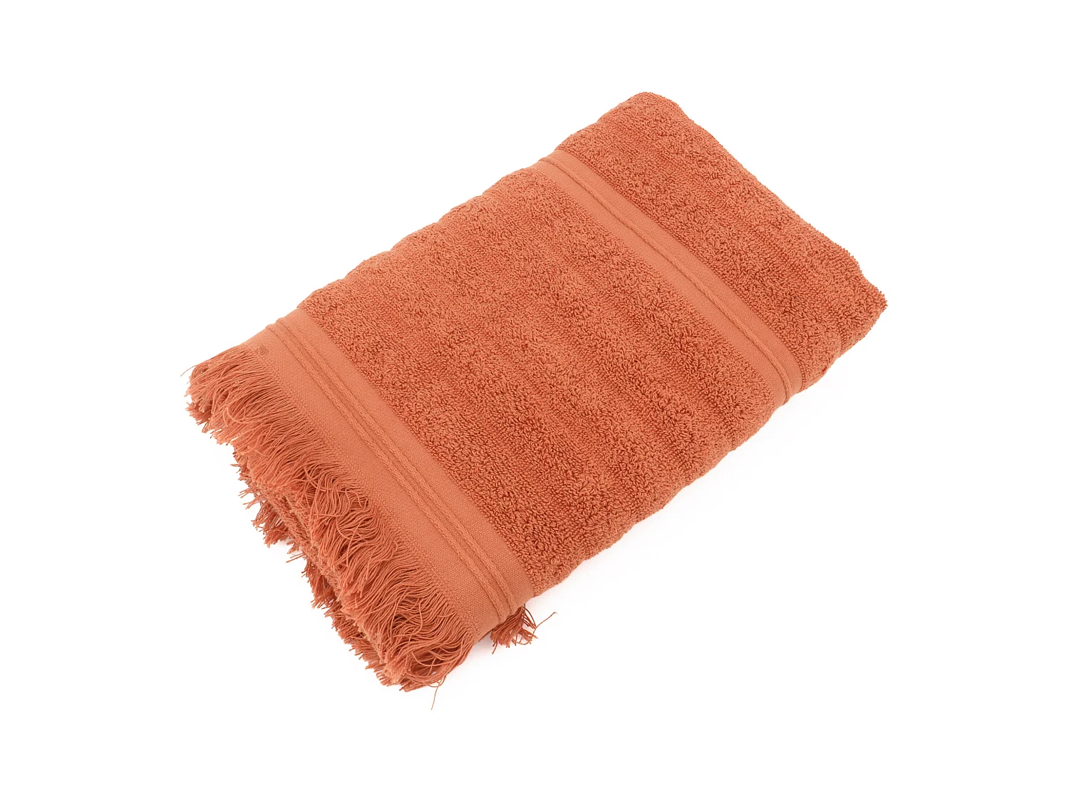 Serviette de toilette 50x100 cm NATURAL STRIPES ocre