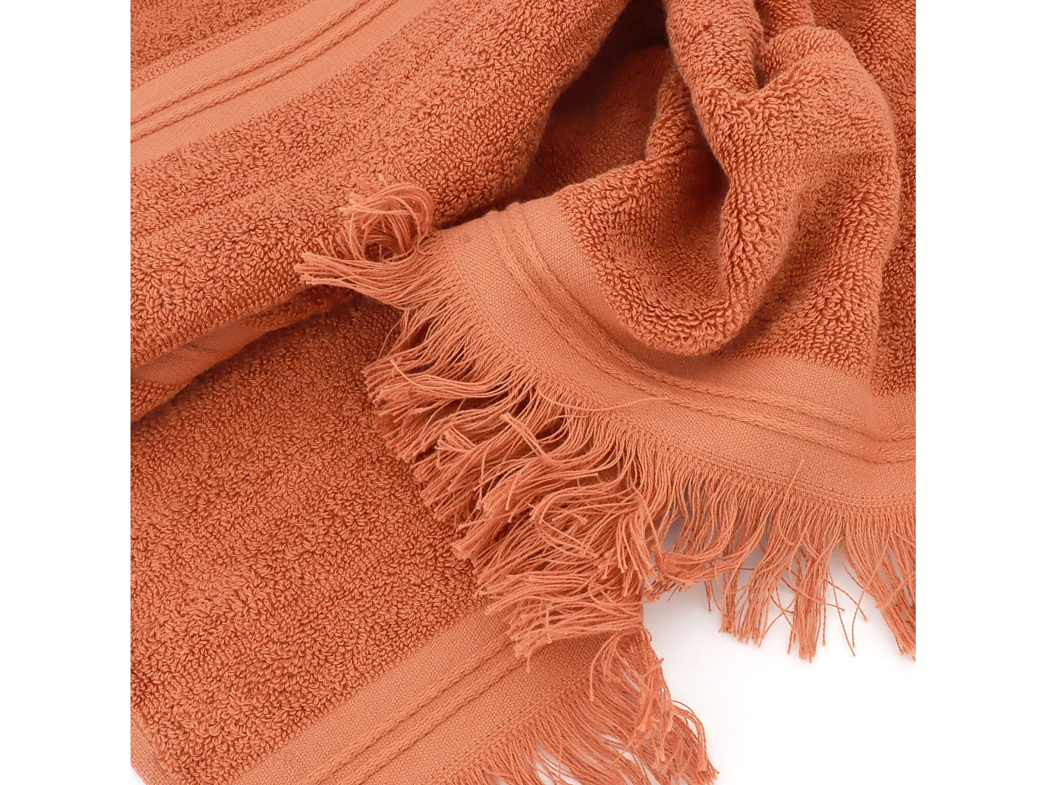 Serviette de toilette 50x100 cm NATURAL STRIPES ocre