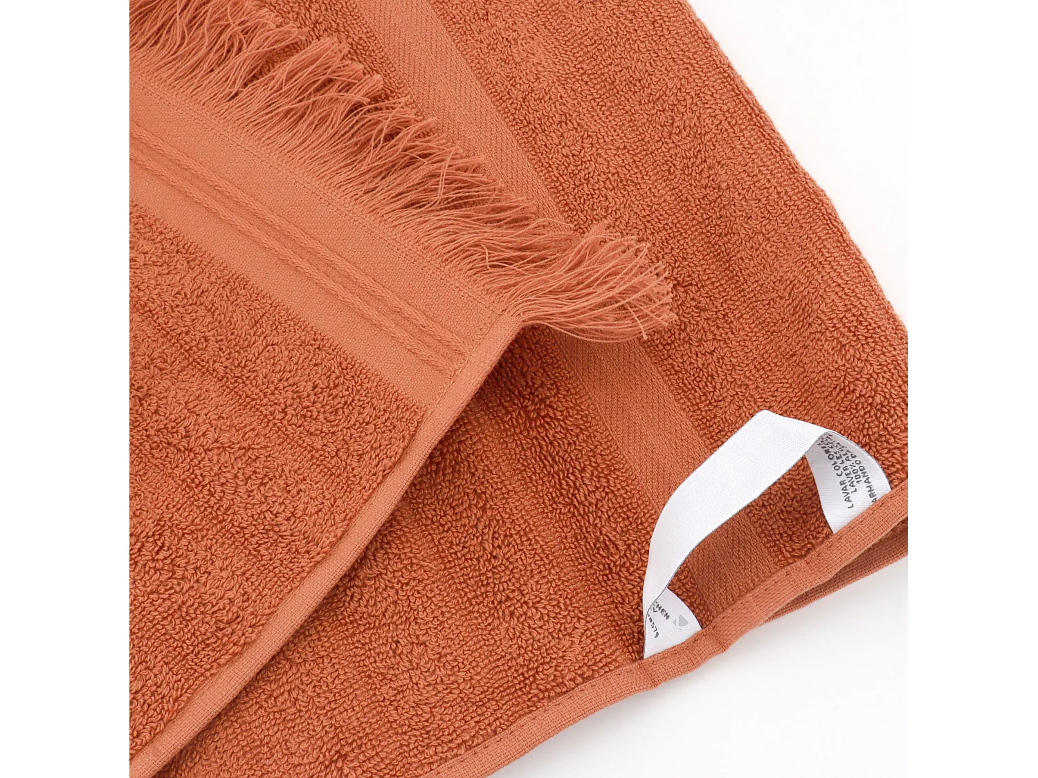 Serviette de toilette 50x100 cm NATURAL STRIPES ocre