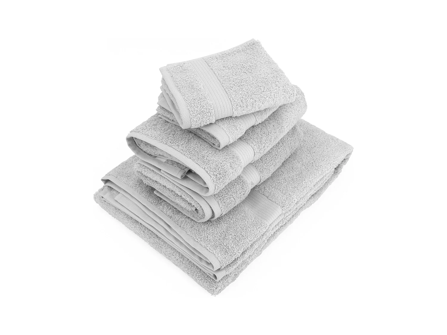 Parure de bain LUXOR 5 pièces argent