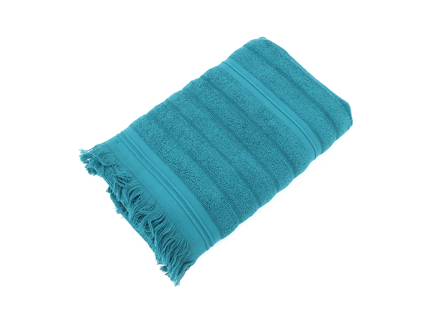 Serviette de toilette 50x100 cm NATURAL STRIPES canard