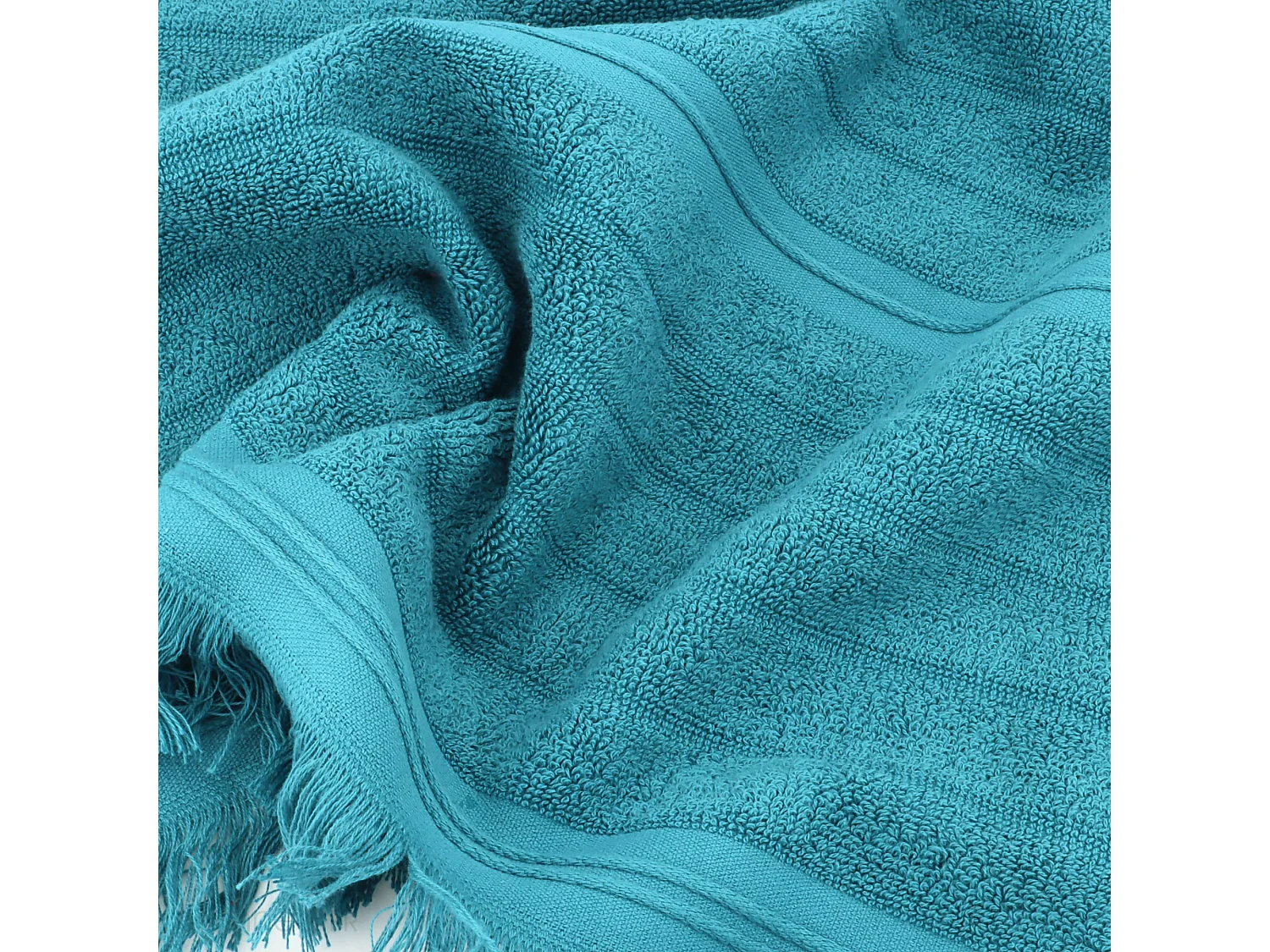 Serviette de toilette 50x100 cm NATURAL STRIPES canard