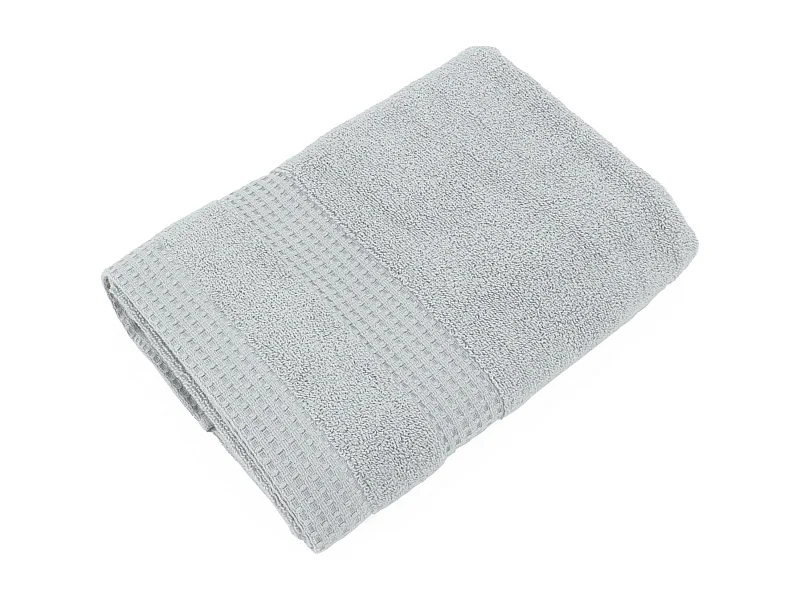 Serviette de toilette 50x100 cm NATURAL gris platine