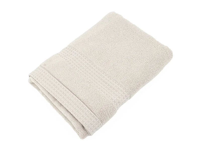 Serviette de toilette 50x100 cm NATURAL blanc crème