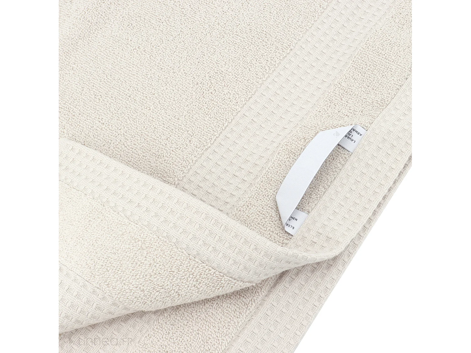 Serviette de toilette 50x100 cm NATURAL blanc crème