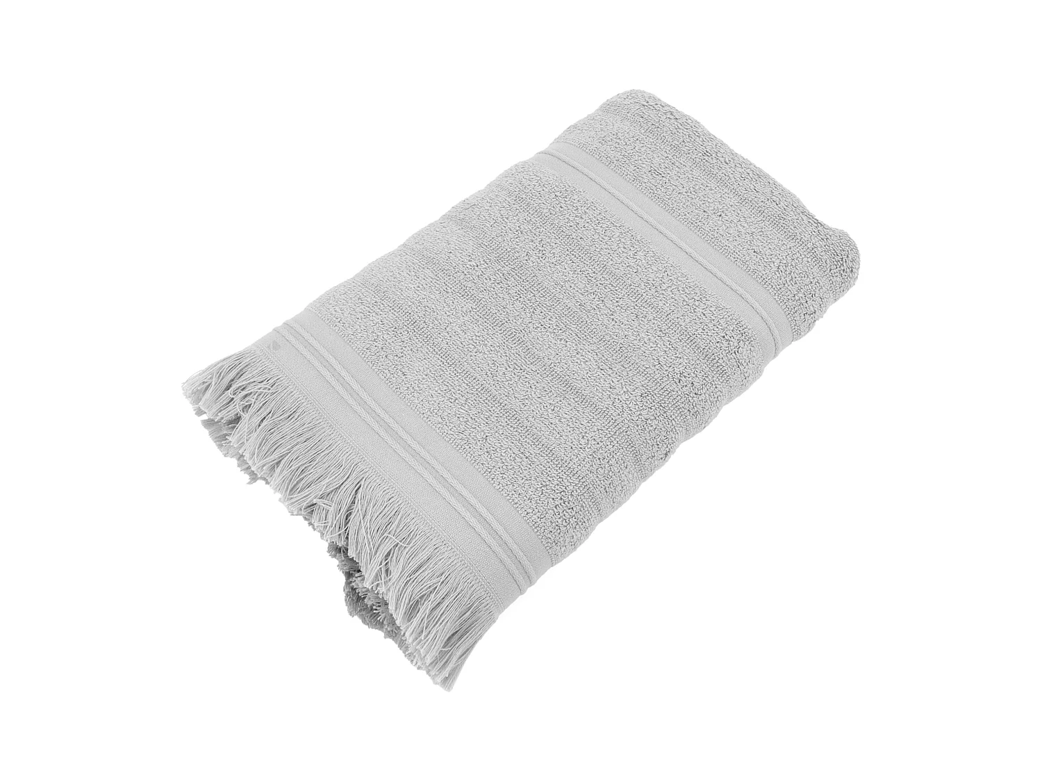 Serviette de toilette 50x100 cm NATURAL STRIPES gris platine