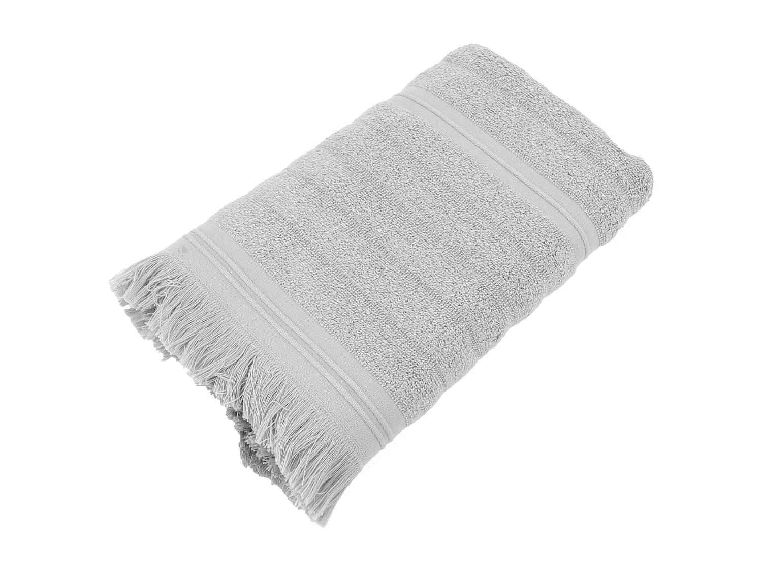 Serviette de toilette 50x100 cm NATURAL STRIPES gris platine
