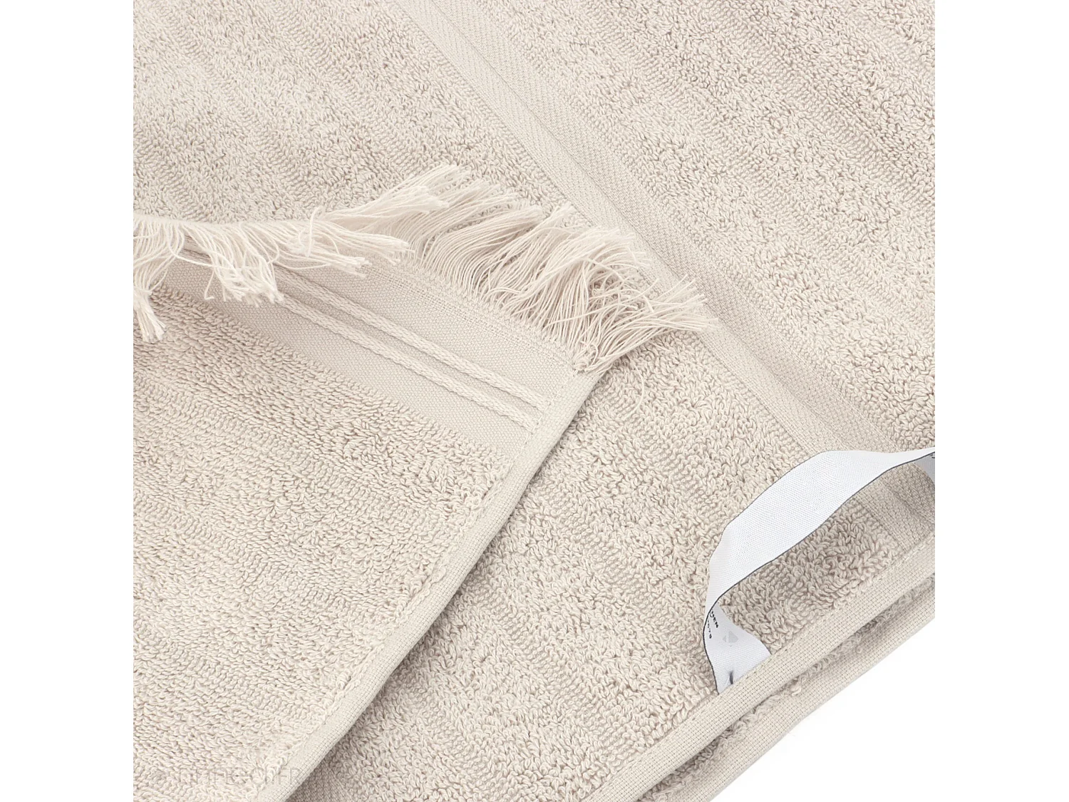 Serviette de toilette 50x100 cm NATURAL STRIPES blanc crème