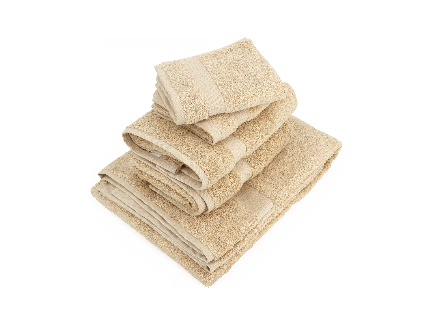 Parure de bain LUXOR 5 pièces beige