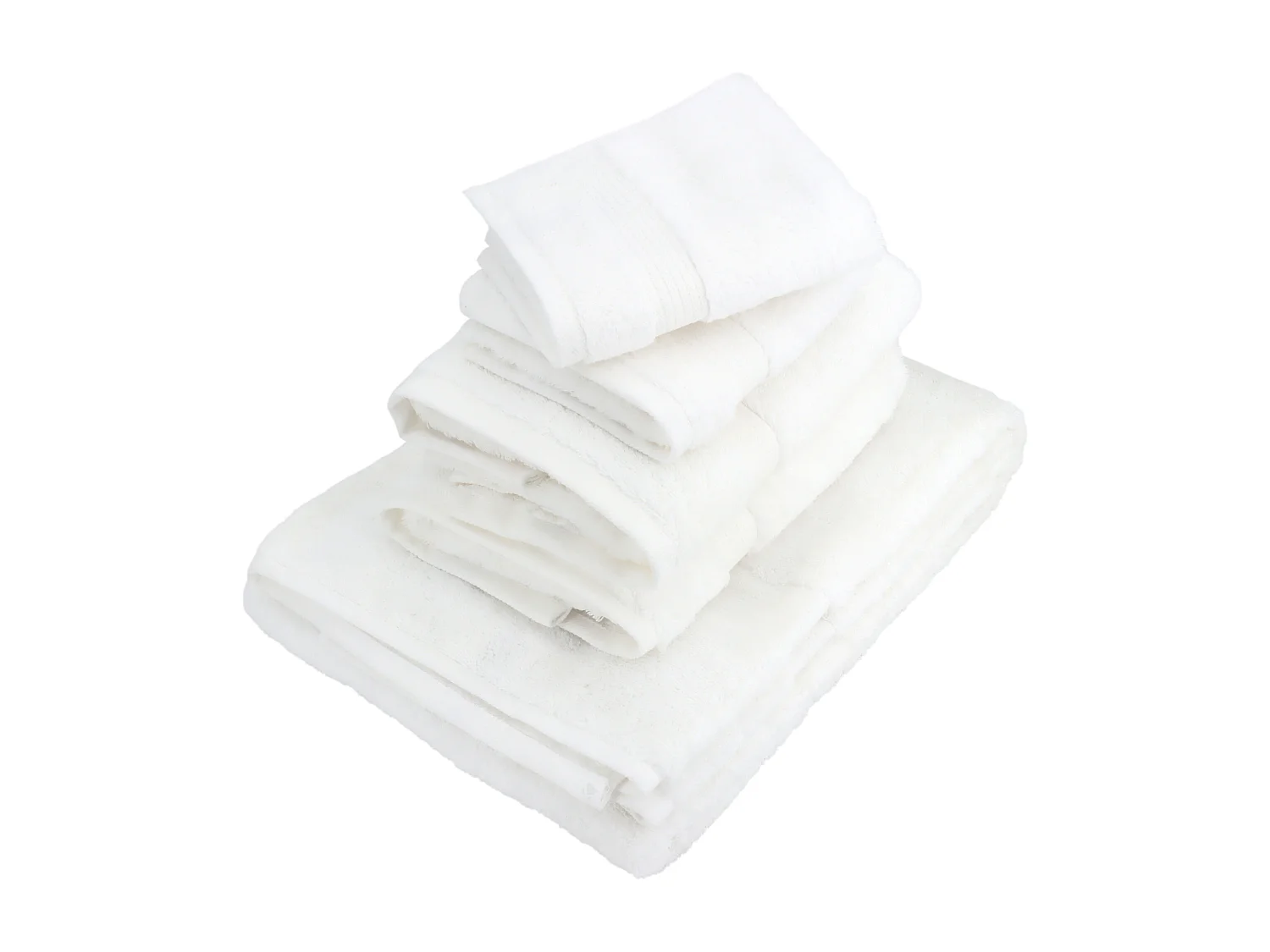 Parure de bain LUXOR 5 pièces blanc