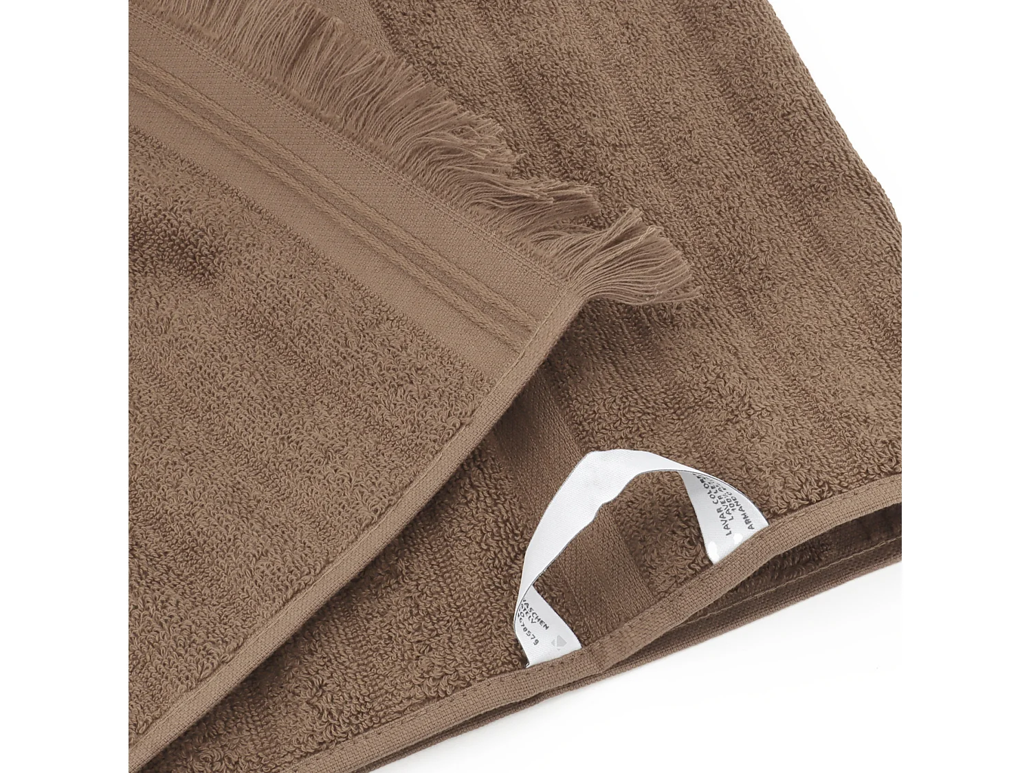 Serviette de toilette 50x100 cm NATURAL STRIPES marron