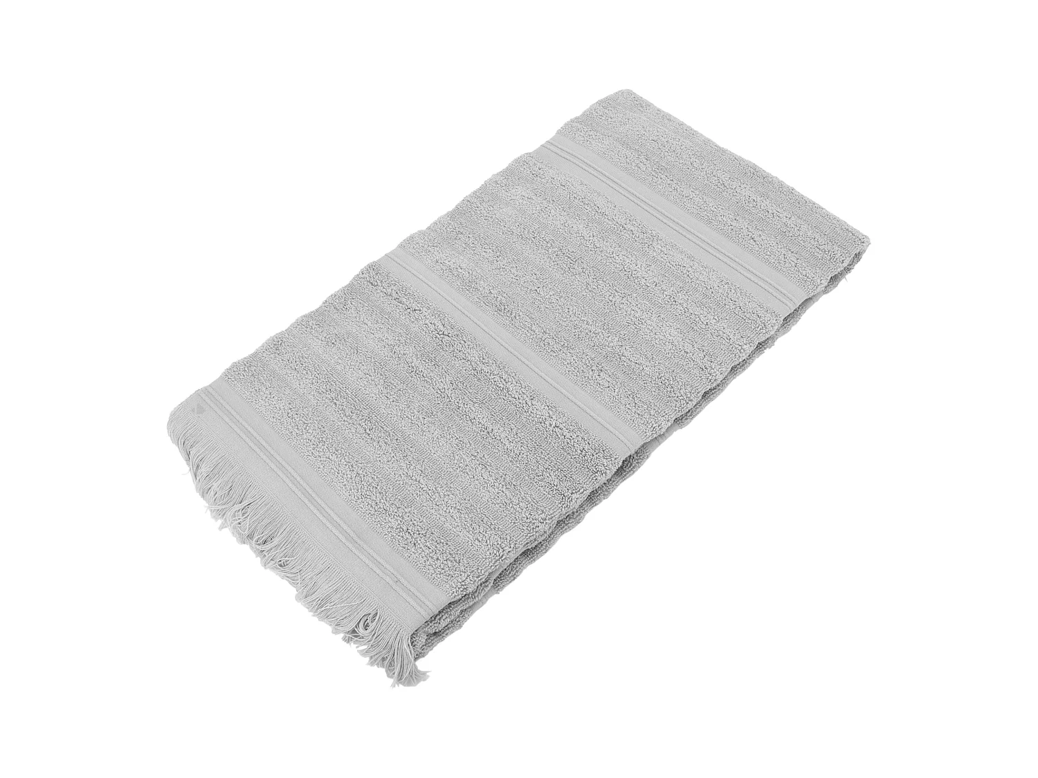 Drap de douche 70x140 cm NATURAL STRIPES gris platine