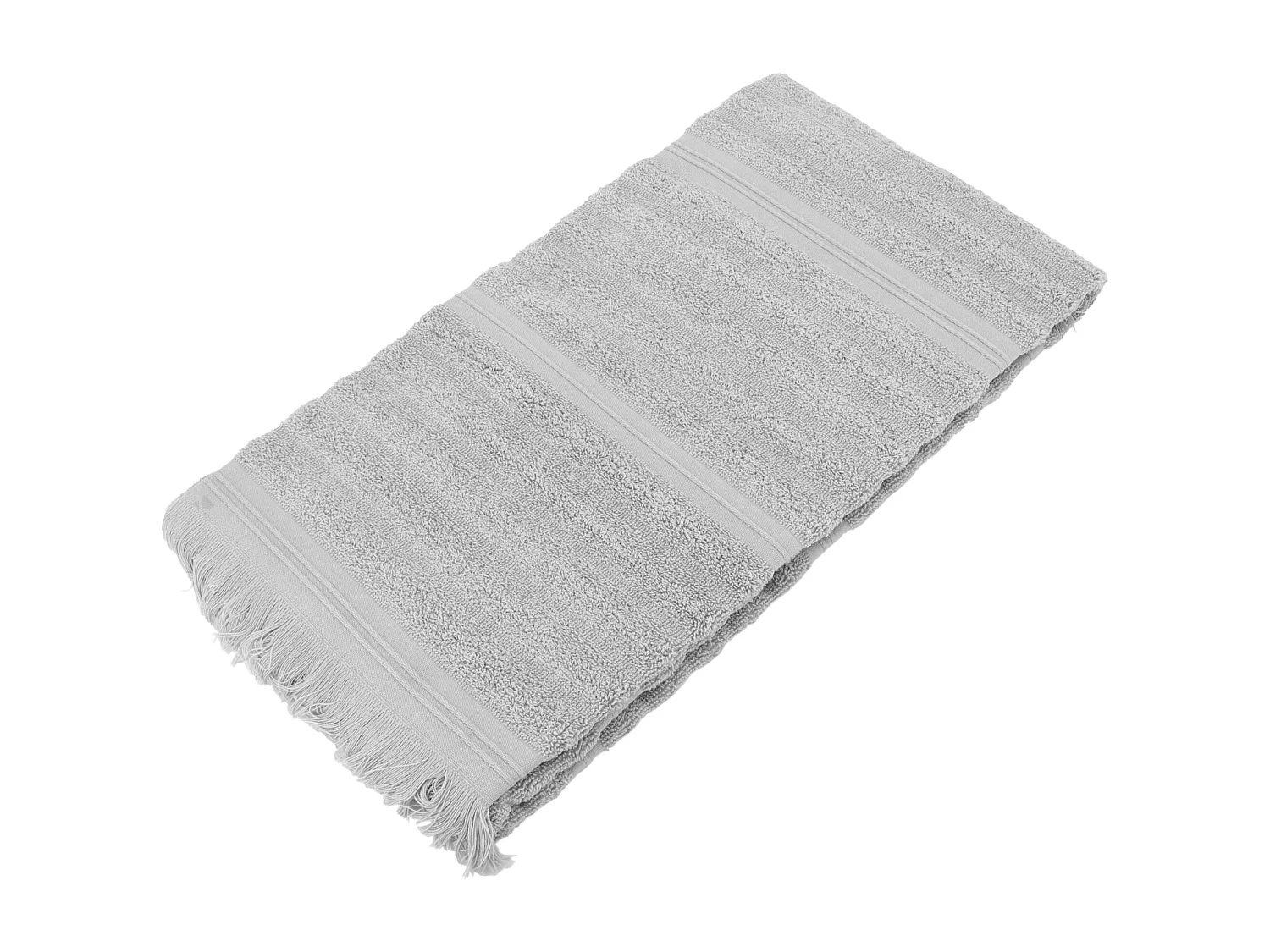 Drap de douche 70x140 cm NATURAL STRIPES gris platine