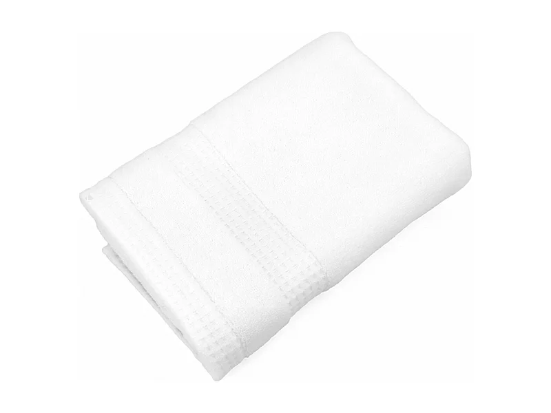 Drap de bain 100x150 cm NATURAL blanc