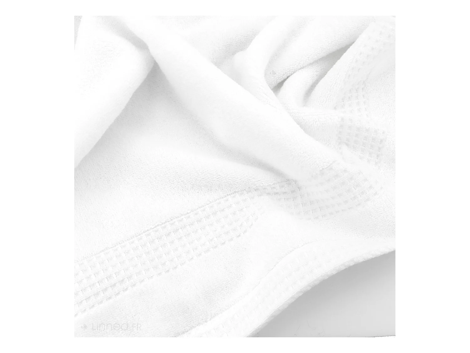 Drap de bain 100x150 cm NATURAL blanc