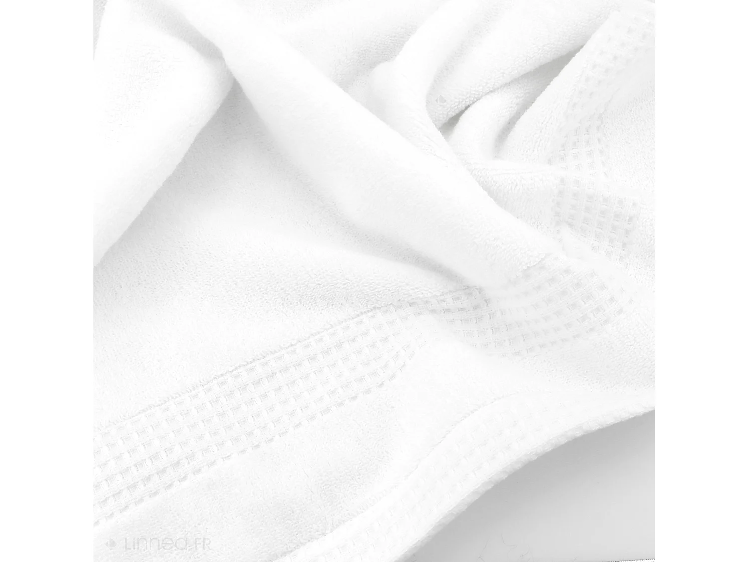 Drap de bain 100x150 cm NATURAL blanc