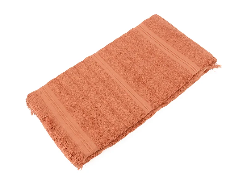 Drap de douche 70x140 cm NATURAL STRIPES ocre