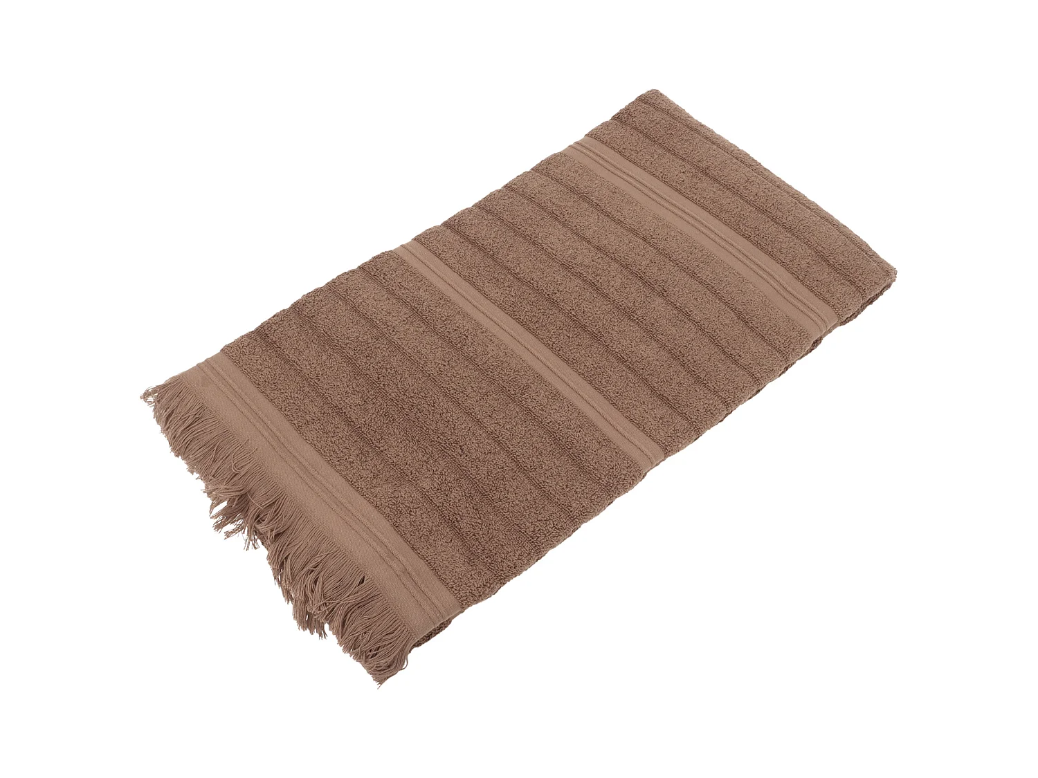 Drap de douche 70x140 cm NATURAL STRIPES marron