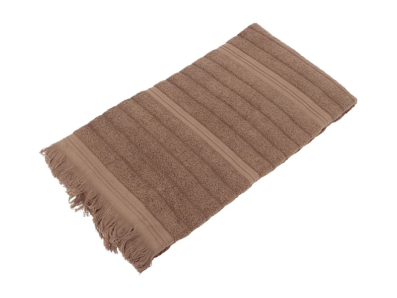 Drap de douche 70x140 cm NATURAL STRIPES marron