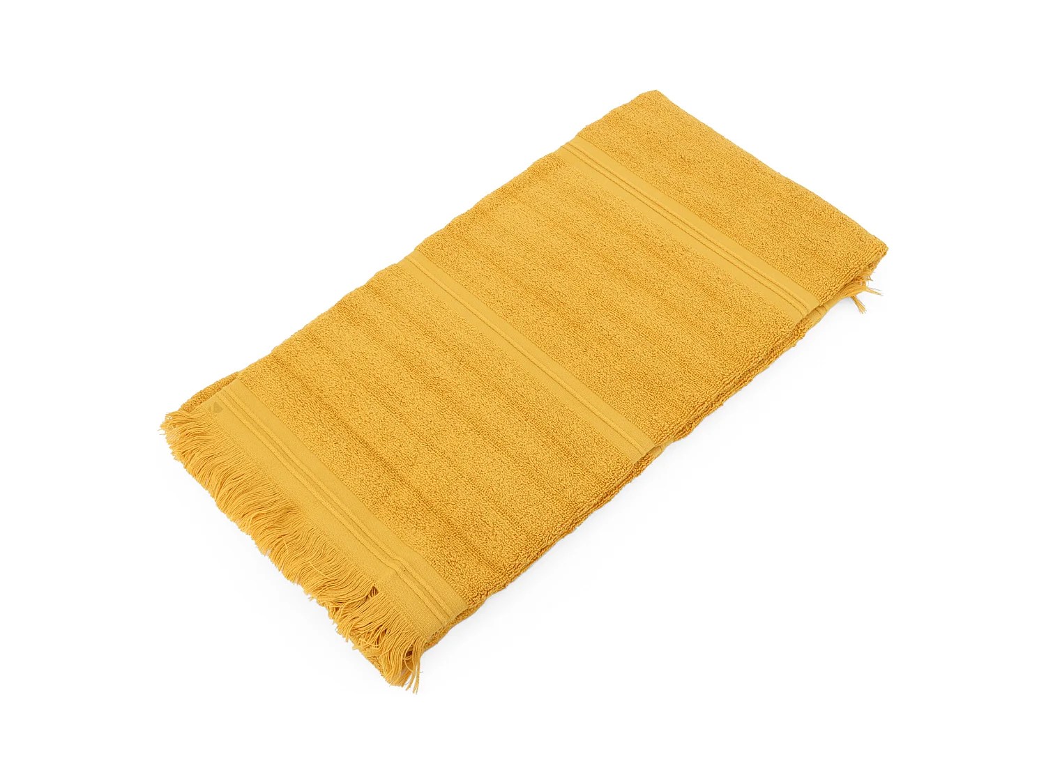 Drap de douche 70x140 cm NATURAL STRIPES curry