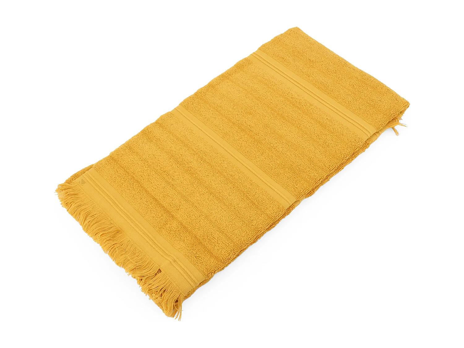 Drap de douche 70x140 cm NATURAL STRIPES curry