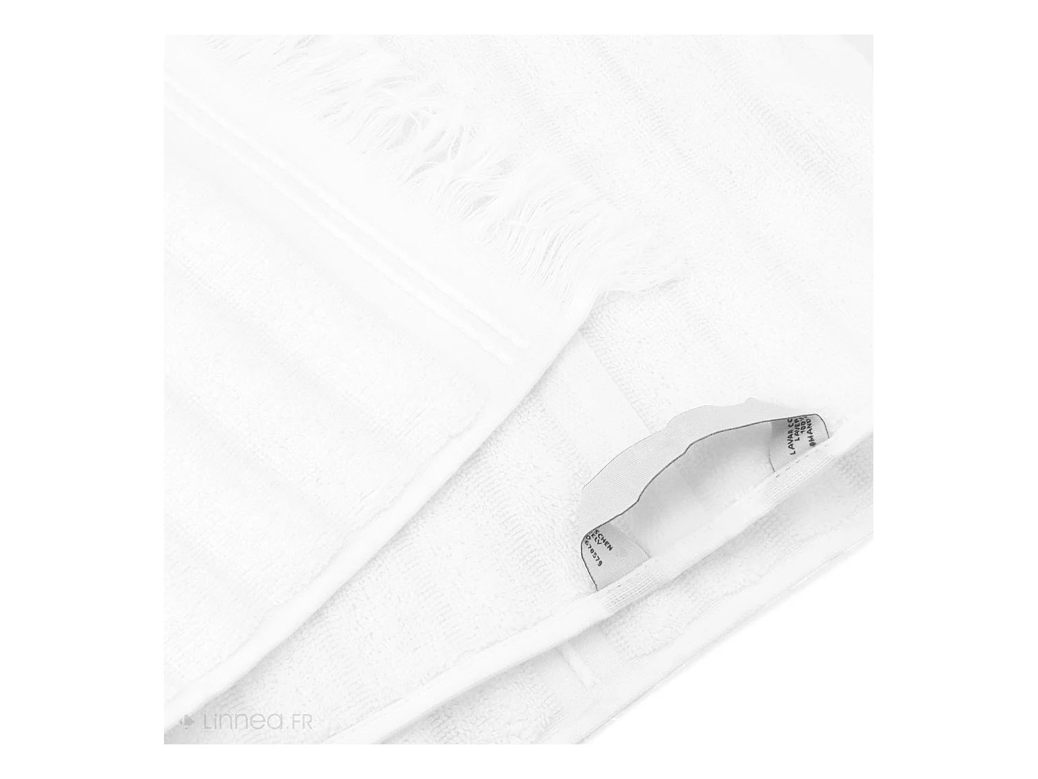 Drap de douche 70x140 cm NATURAL STRIPES blanc