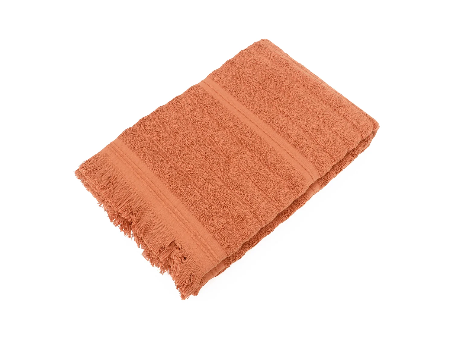 Drap de bain 100x150 cm NATURAL STRIPES ocre